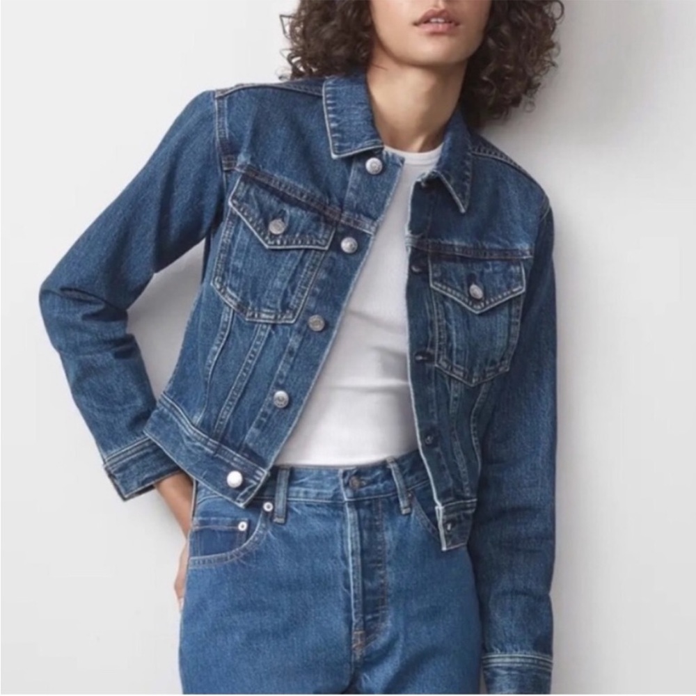 Cropped Denim Jacket - Picture 3 of 4